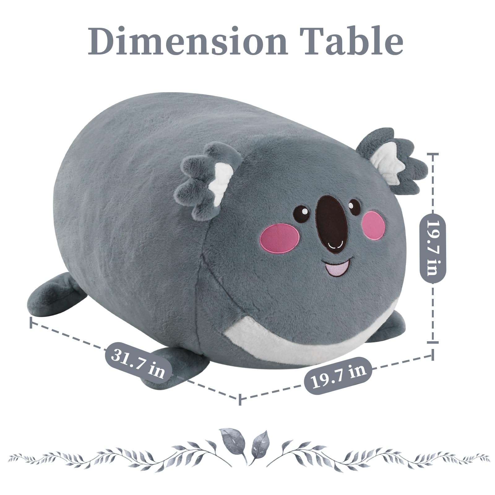 Kids Bean Bag Chair Koala Plush Stuffed Animal Seat