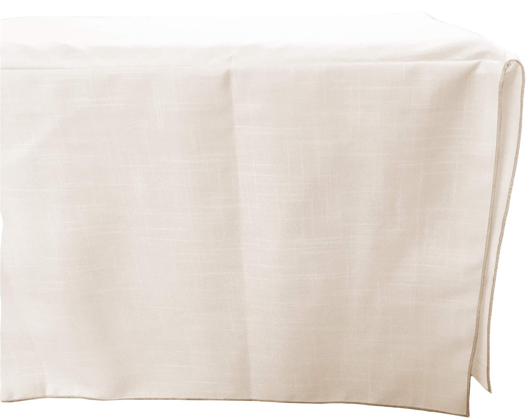 Baby Doll Bedding Drake Linen Look Crib Skirt/Dust Ruffle, Beige