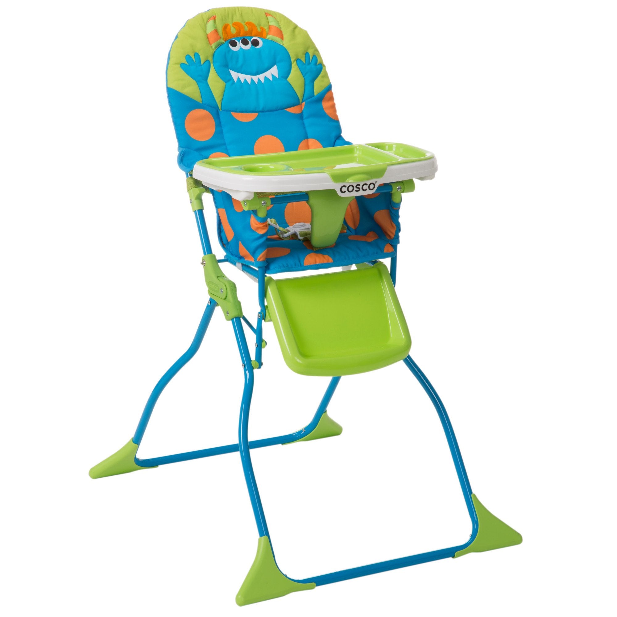 Folding High Chair with 3-Position Tray