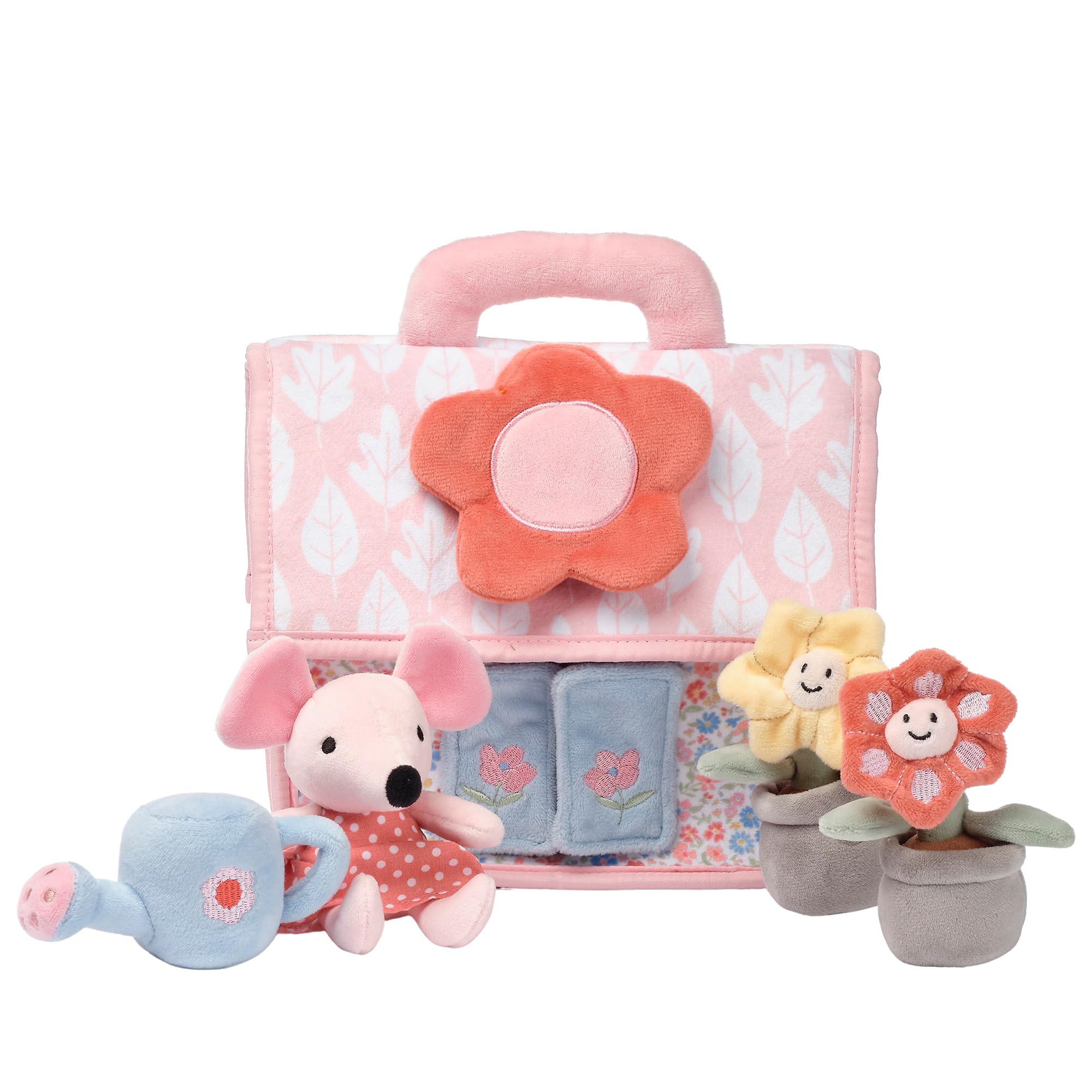 Floral Cottage Interactive Plush Play Set - Pink, Animals, Garden