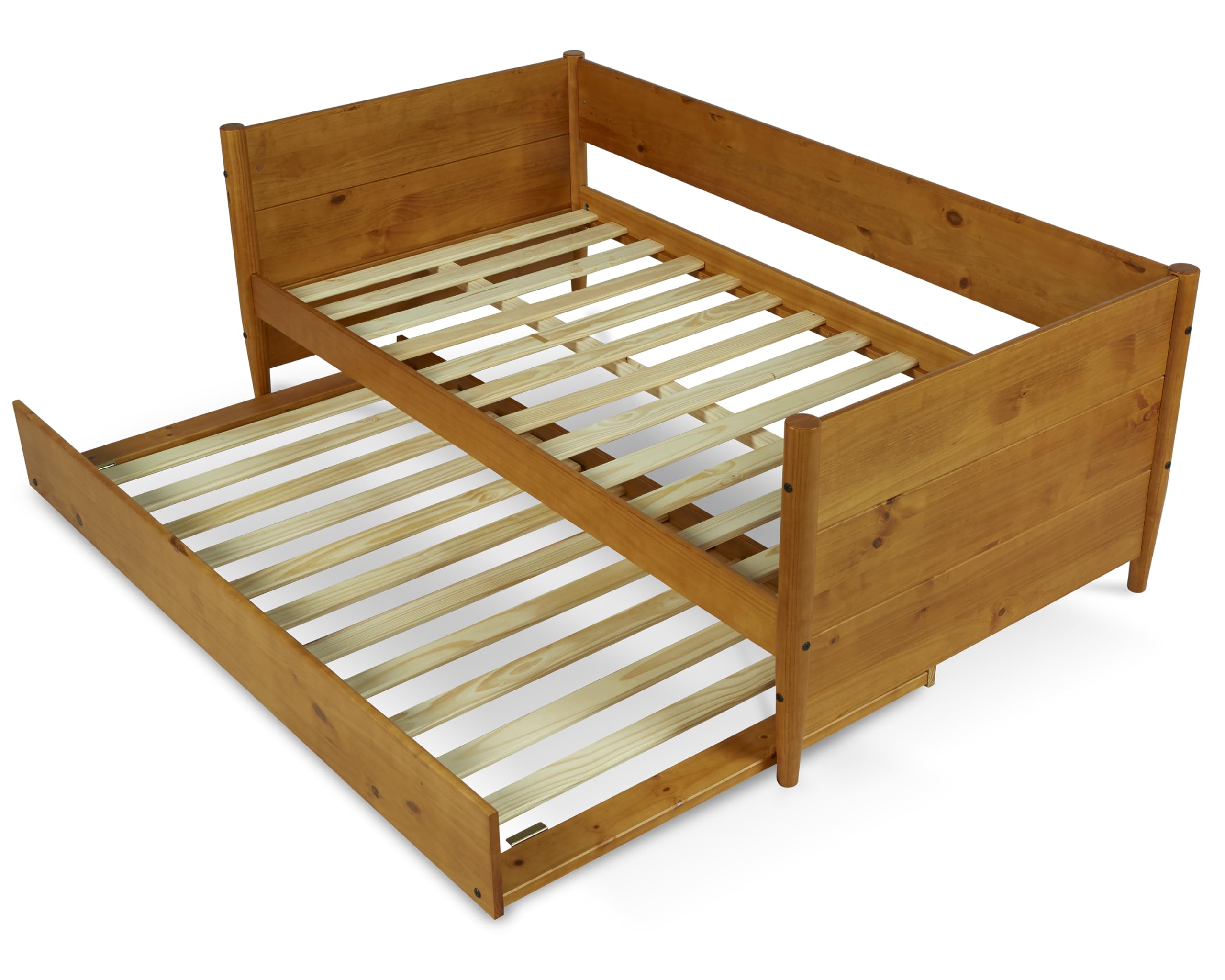 Mid-Century Modern Twin Daybed with Trundle