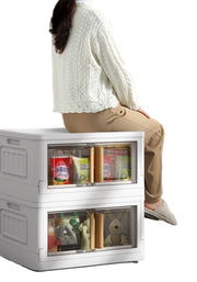 Storage Bins with Lids,78 Quart Plastic Bins with Lids,Large Closet Organizers