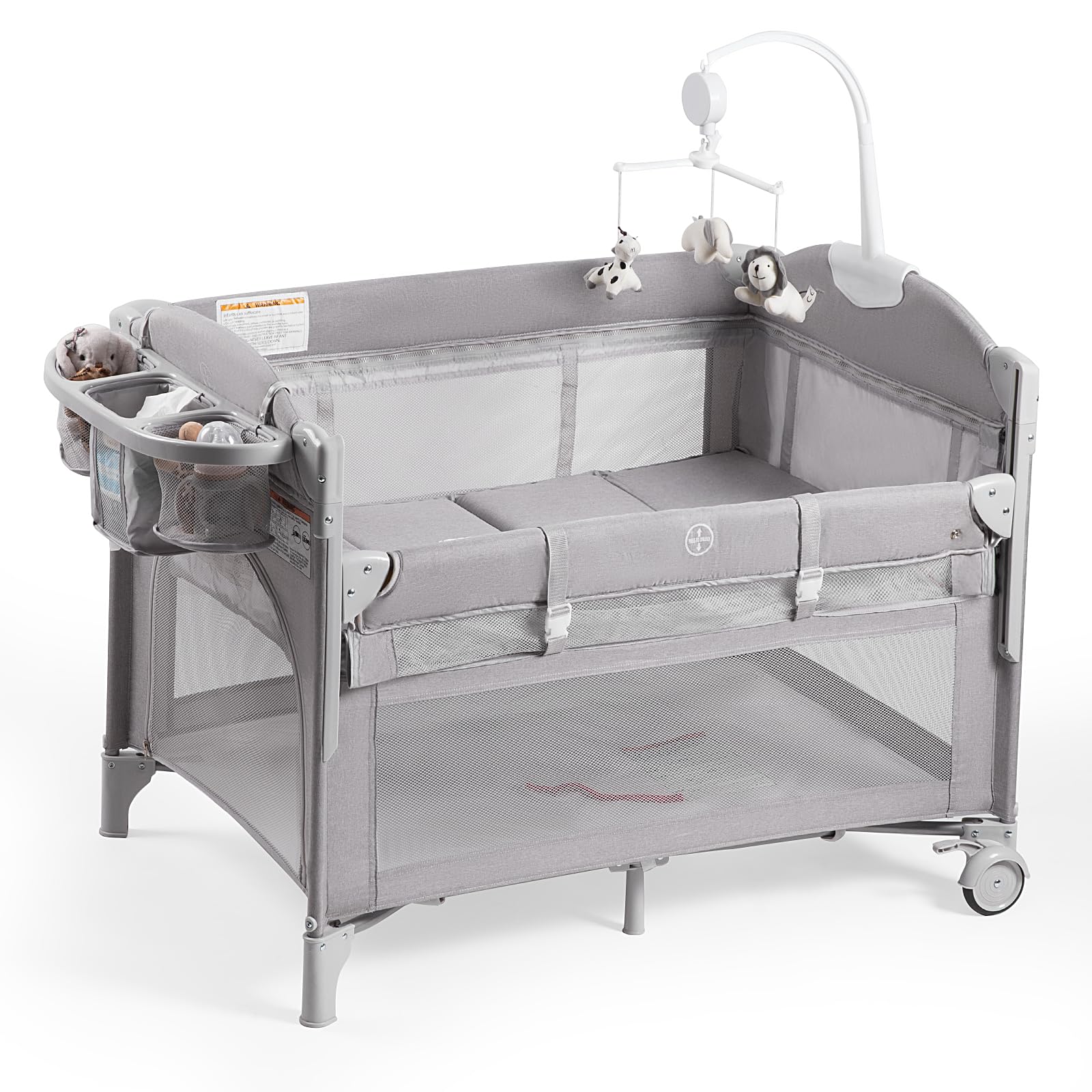 4-in-1 Convertible Crib - White