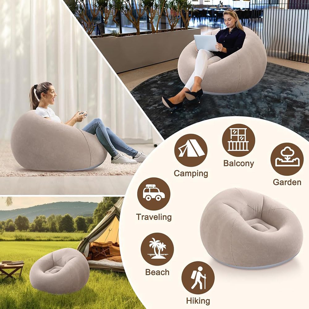 Inflatable Flocked Sofa Chair