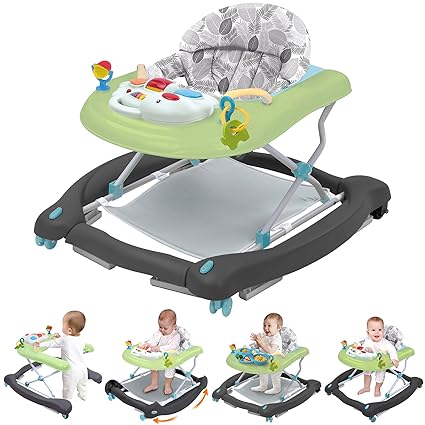 Foldable Baby 5-in-1 Activity Walker - Rocker, Activity Center, Bouncer