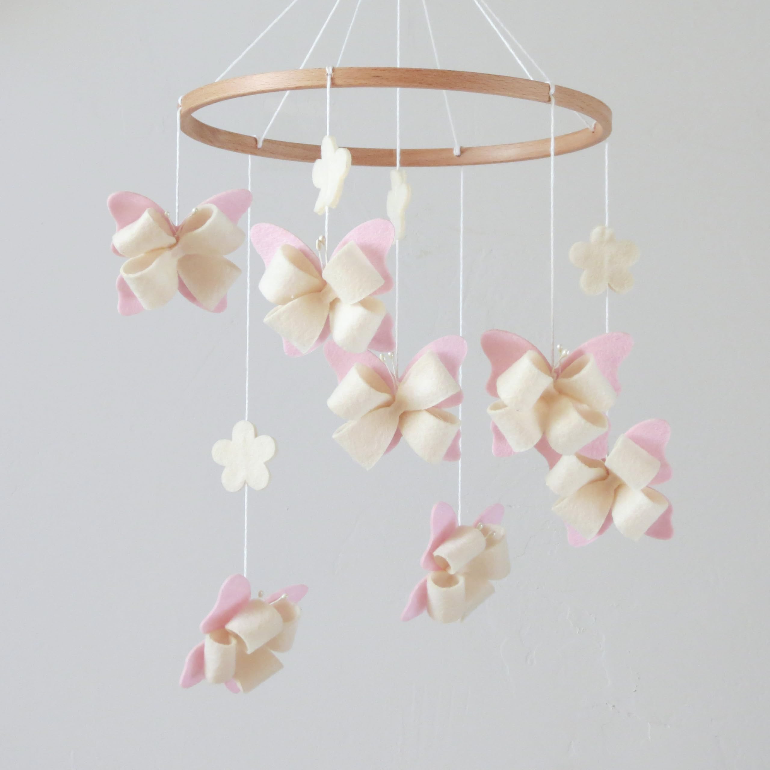 Butterfly Crib Mobile Butterfly Mobile for Crib Baby Mobile for Girls Nursery Décor