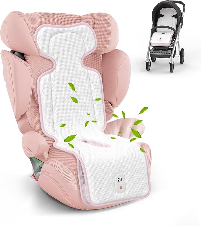 Baby Stroller Cooling Pad,Car Seat Cooler with 2 Built-in Blowers