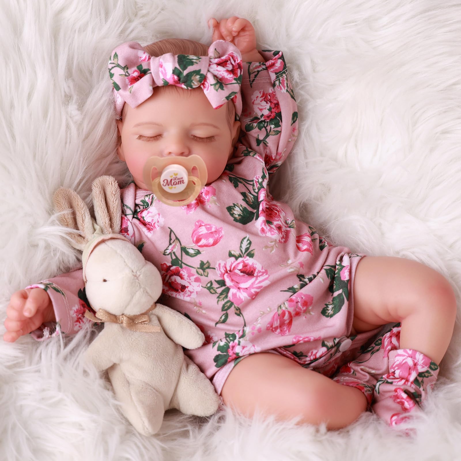 Lifelike Reborn Baby Dolls - 20 inch Sleeping Realistic Newborn Baby Dolls Soft Body