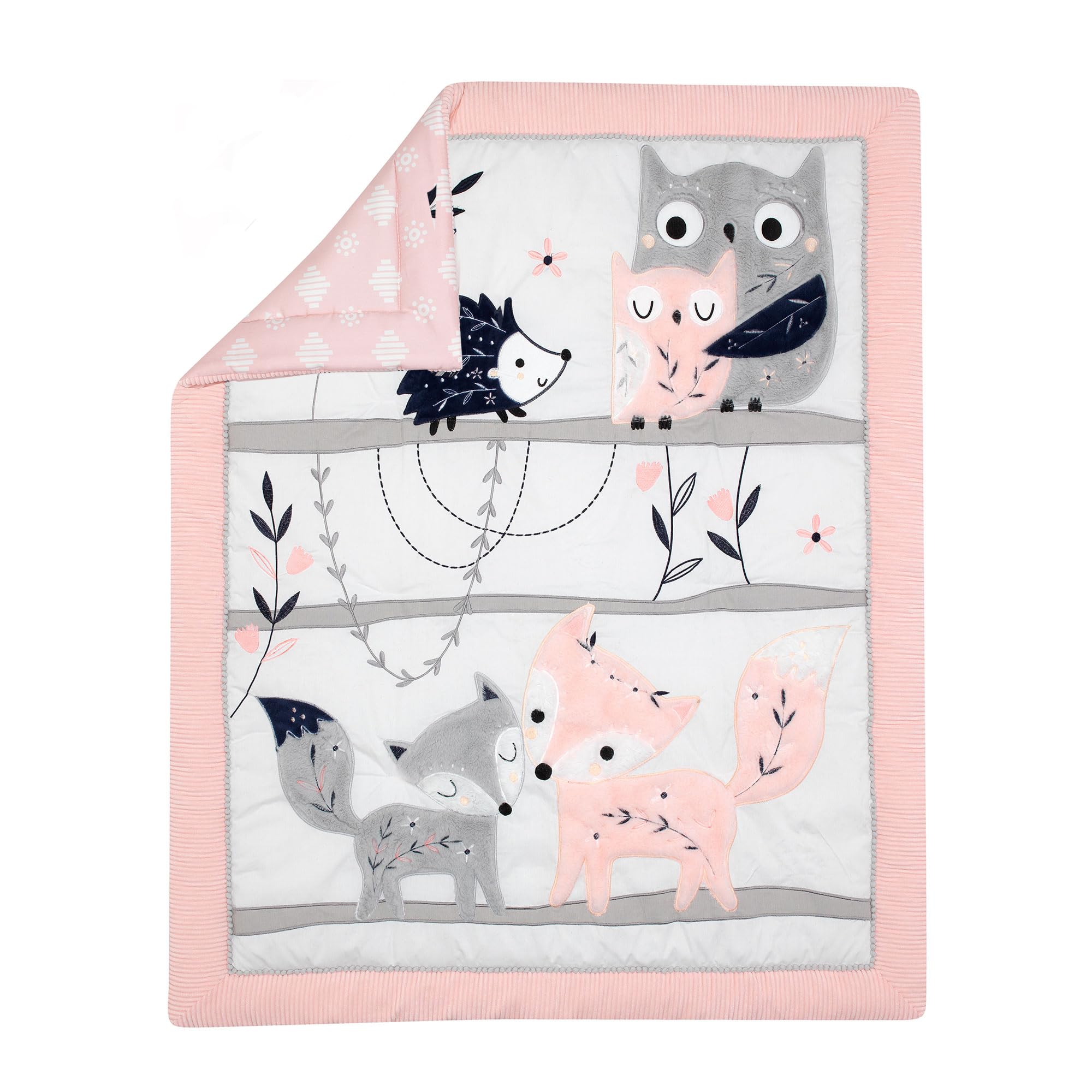 4-Piece Woodland Nursery Crib Bedding Set