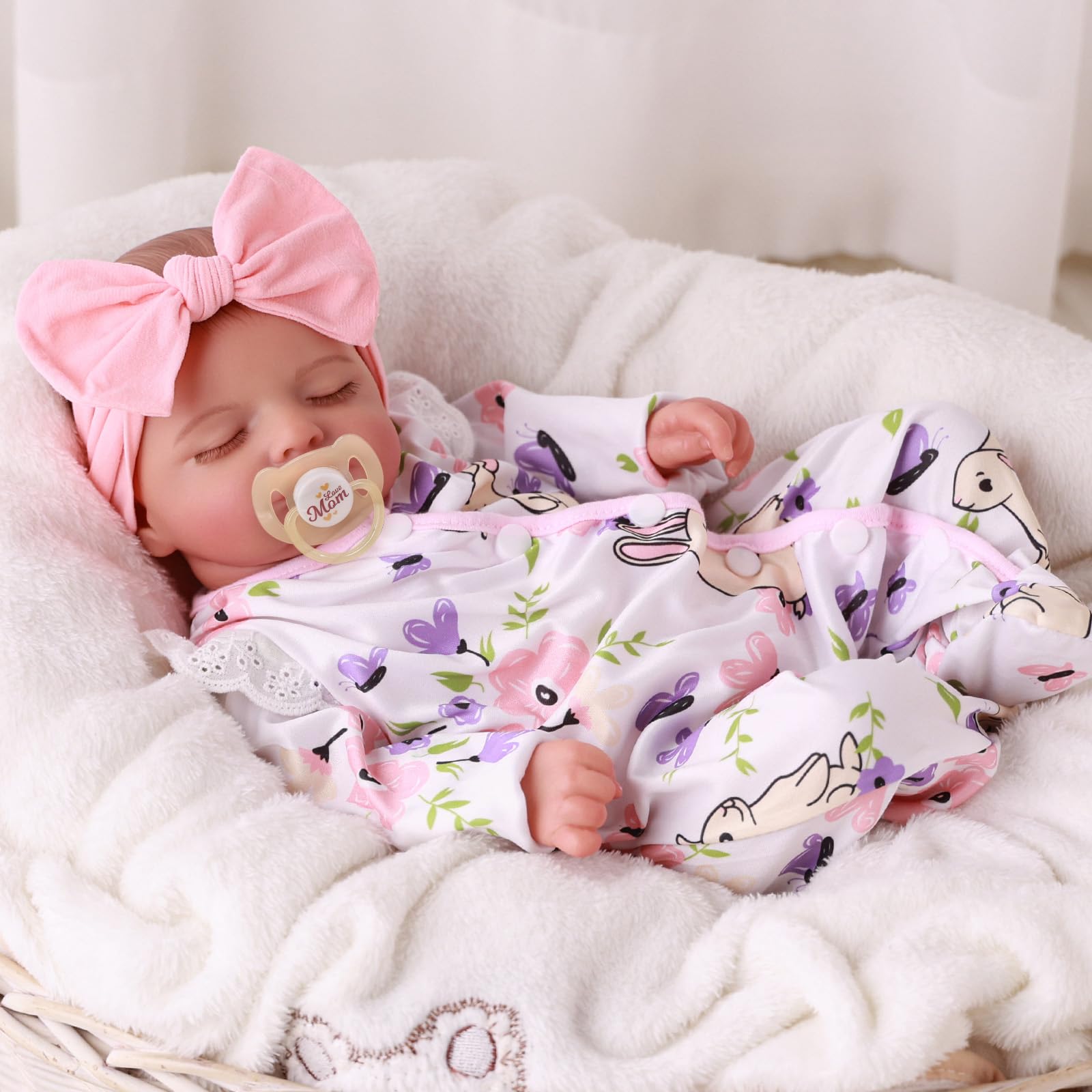 Lifelike Reborn Baby Dolls Girl - 20 Inch Realistic Newborn Baby Dolls with Poseable Body
