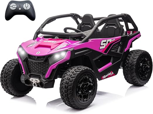 XL 24V 10Ah Real 2 Seater Kids UTV Ride-On Car with Remote Control 4x4 4WD Electric