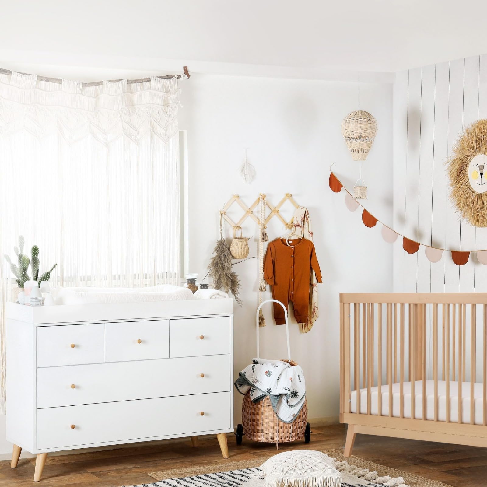 3-in-1 Convertible Crib and Dresser Set