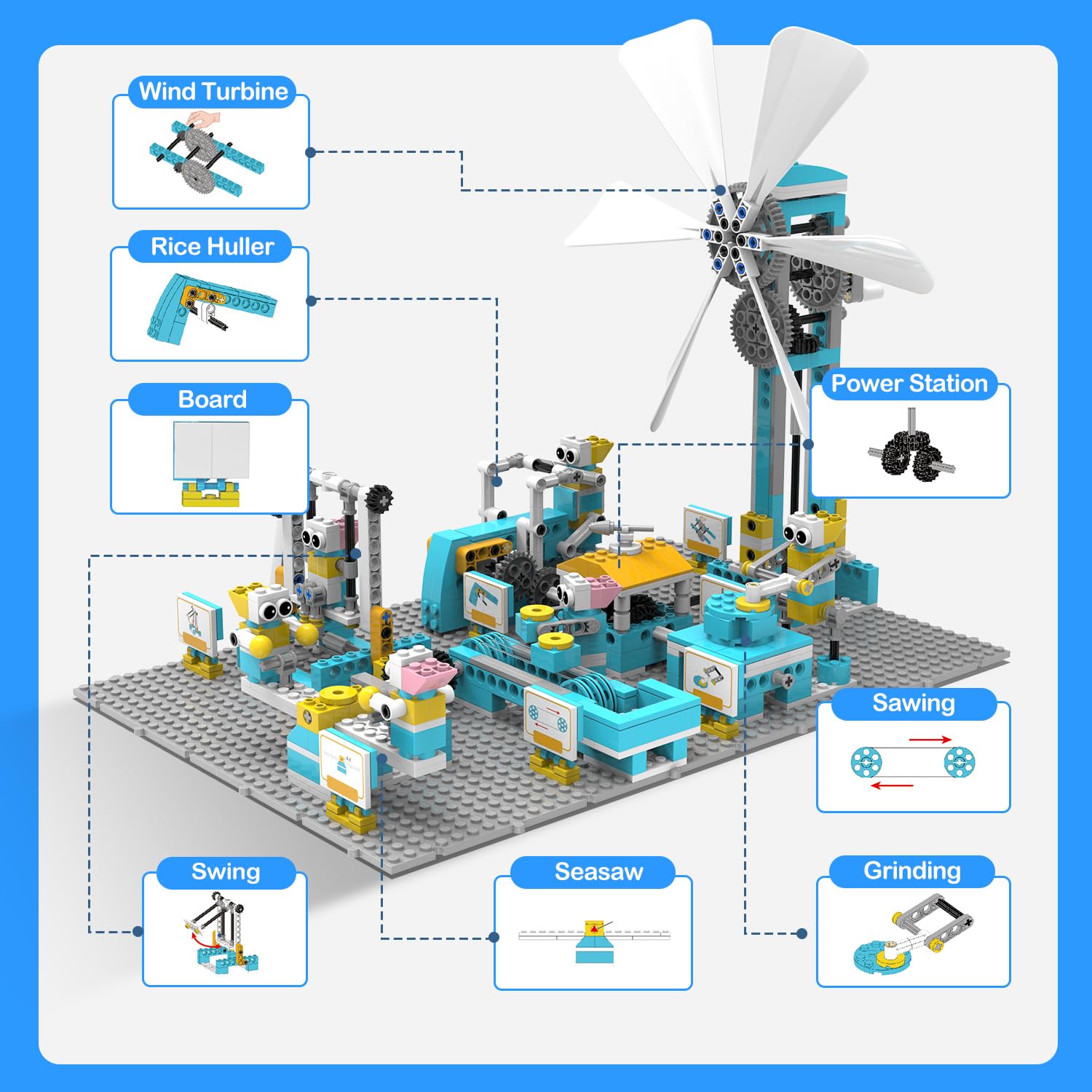 STEM Robot Toys Building Kits, Happy Farm Building Toys