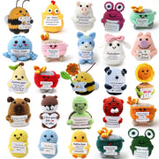 25PCS Positive Crochet Animals Employee Appreciation Gifts Bulk