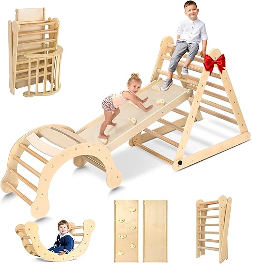 Deformable Pikler Triangle Set with Over 20 Playing Modes