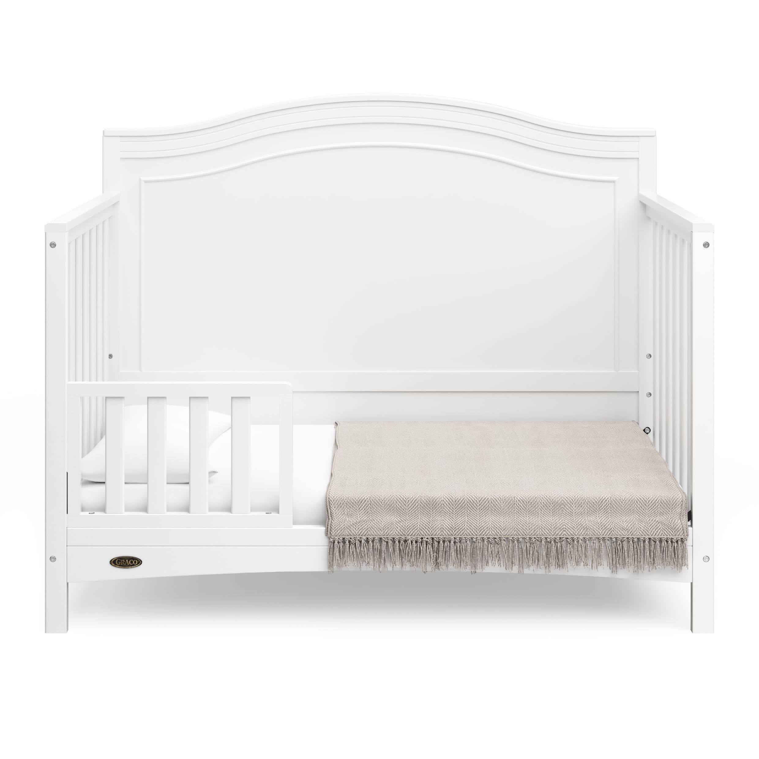 Paris 4-in-1 Convertible Crib (White) – GREENGUARD Gold Certified