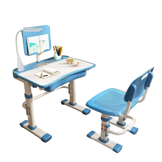 Functional Desk and Chair Set, Ergonomic Height Adjustable