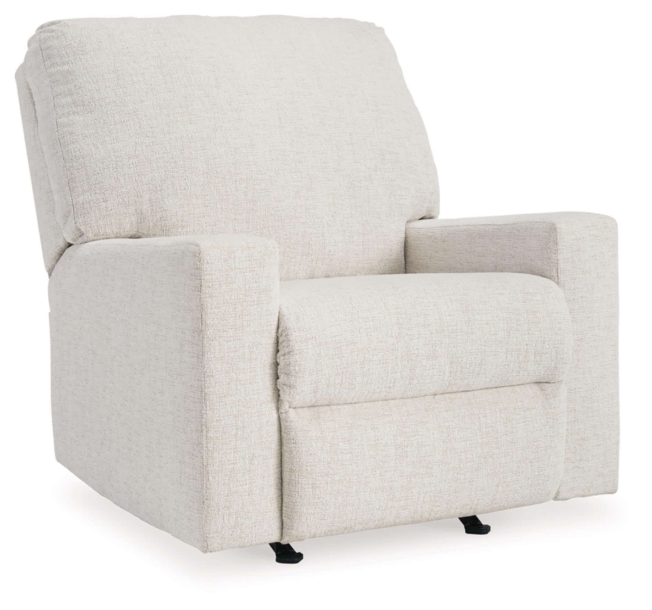 Design by Ashley Rannis Casual Manual Rocker Recliner, White