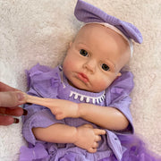 18 Inch Silicone Baby Doll Realistic Newborn, Soft Full Body Silicone Reborn Baby