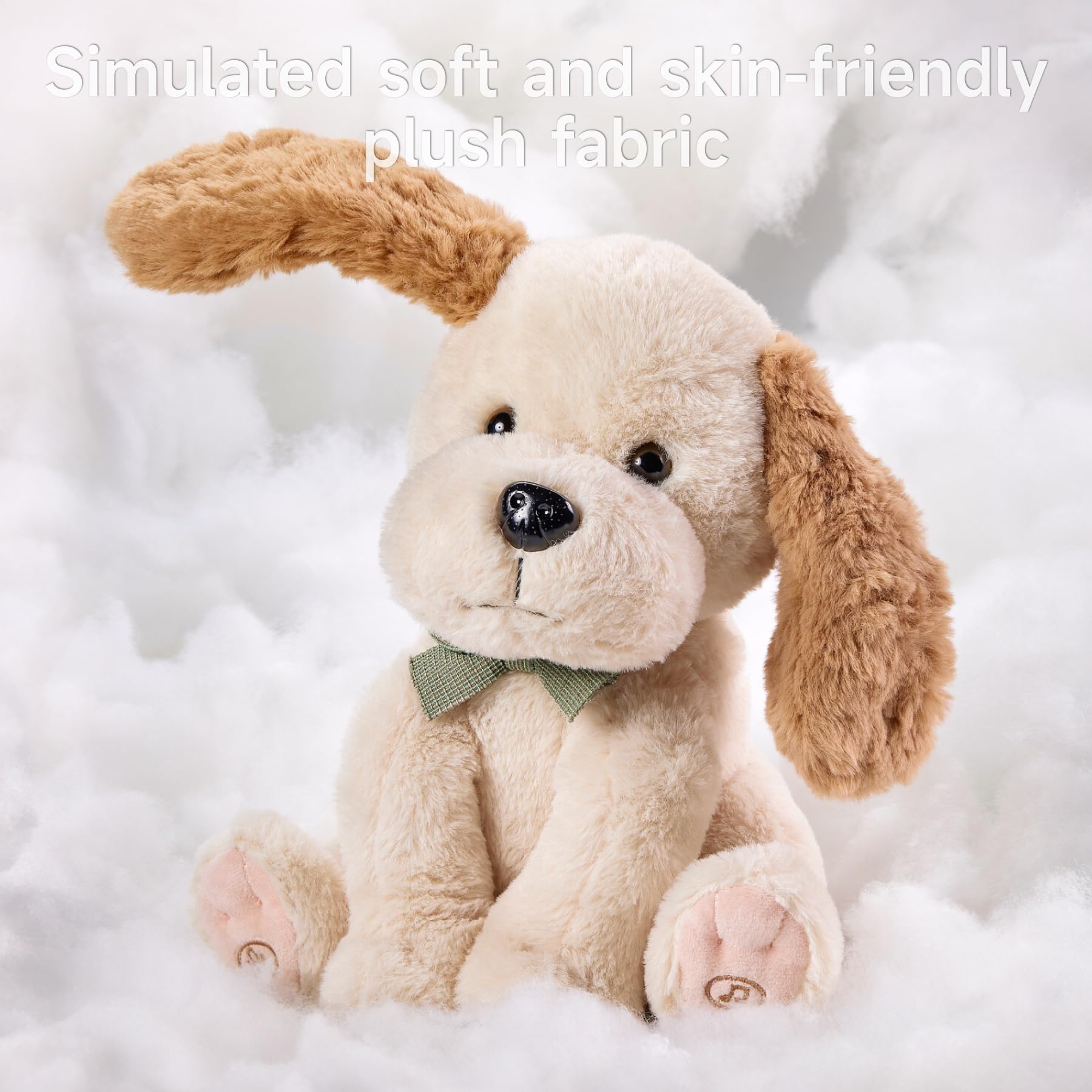 Baby Animated Plush Dog, Interactive Singing Talking Puppy Dog Stuffed Animal Toys, 10”