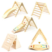 6 in 1 Pikler Triangle Climber with Ramp and Tent - Pickler Climbing Set