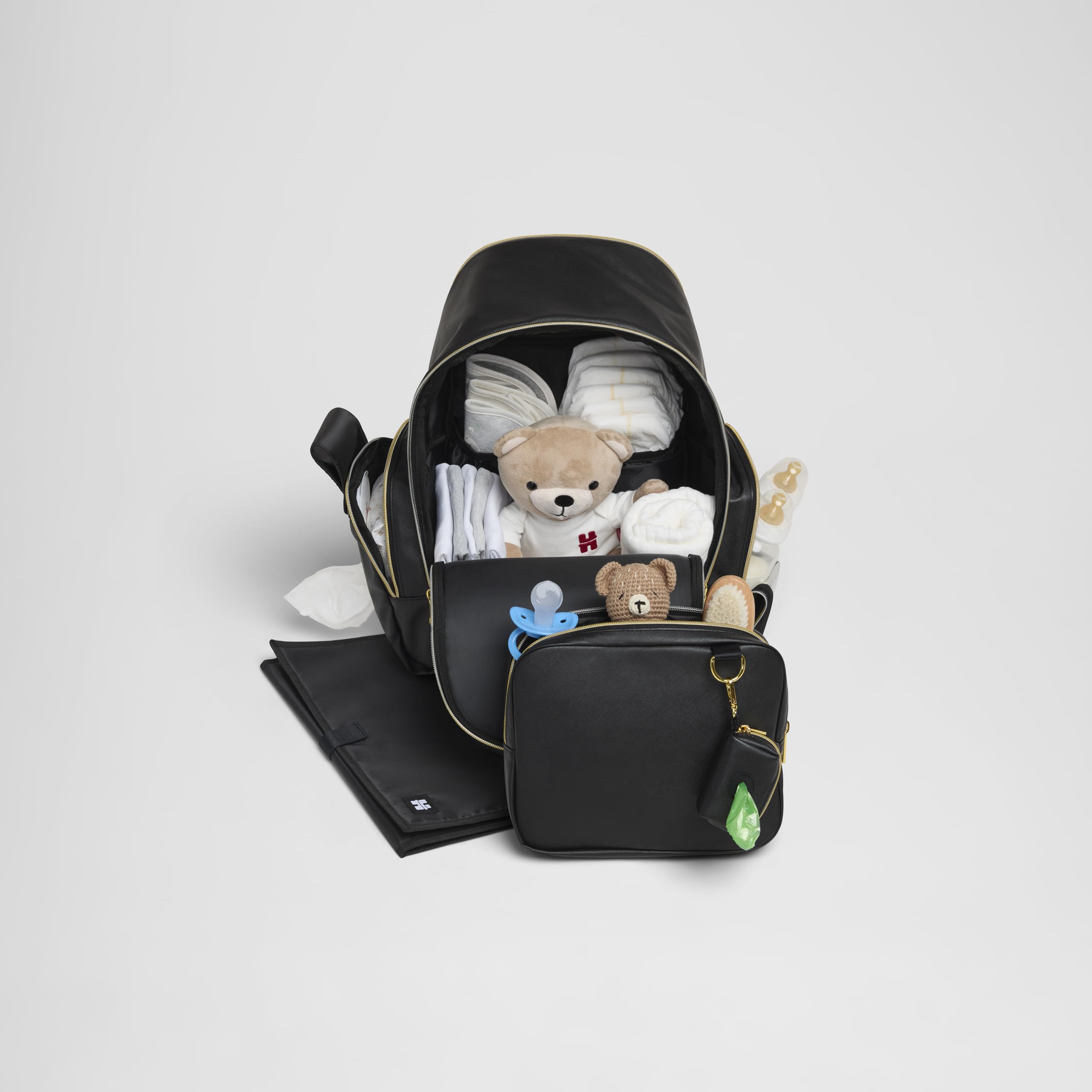 Hug Pack Diaper Backpack, Dark Grey Heather, O/S