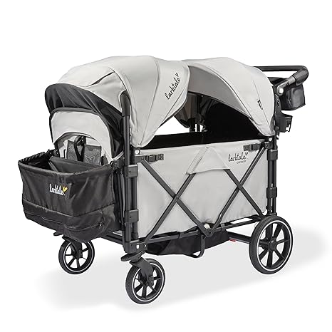 Caravan Quad Stroller, 4-Seater Kids Wagon, 214 lb Capacity, Chelsea Green