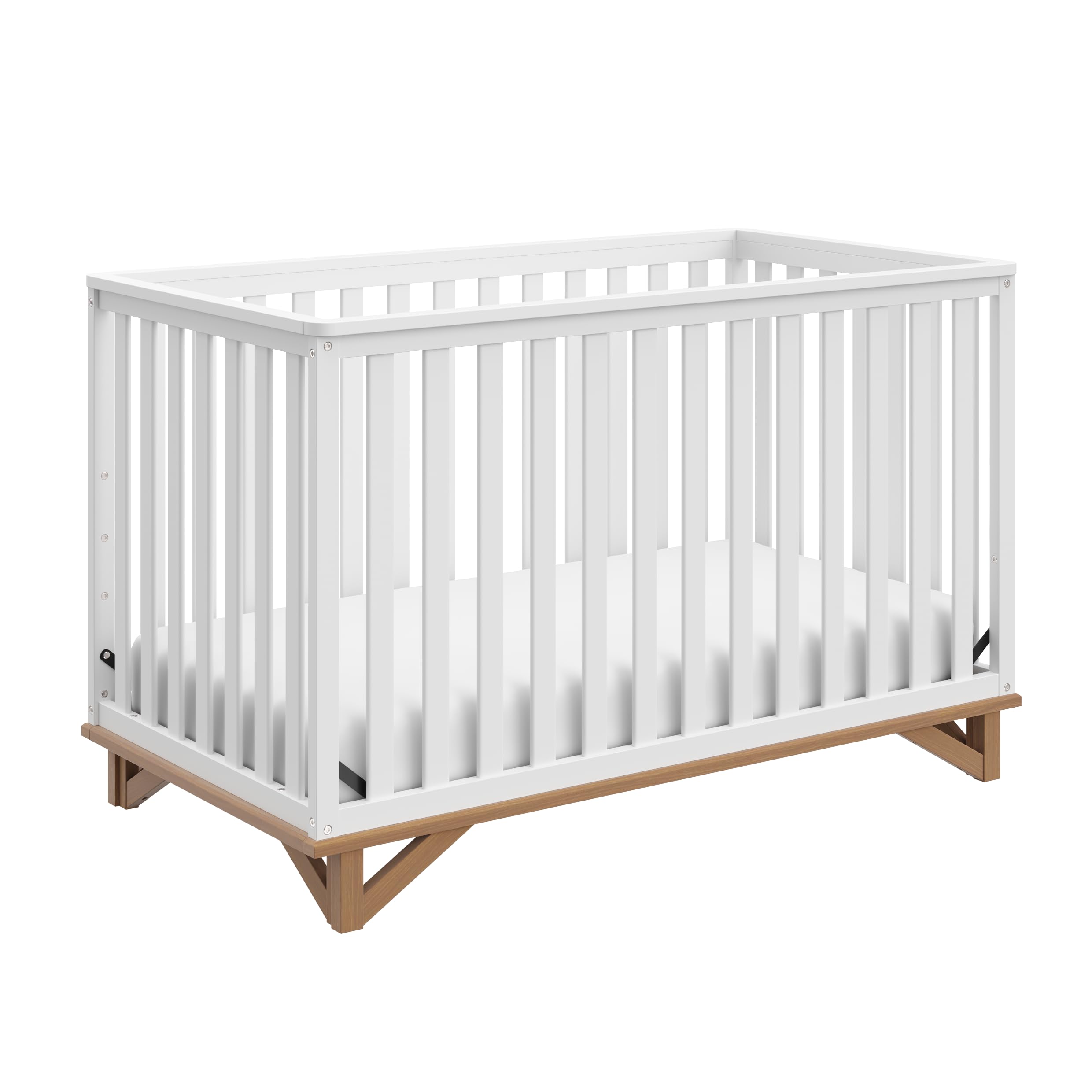 Santa Monica 5-in-1 Convertible Crib with Two-Tone Design