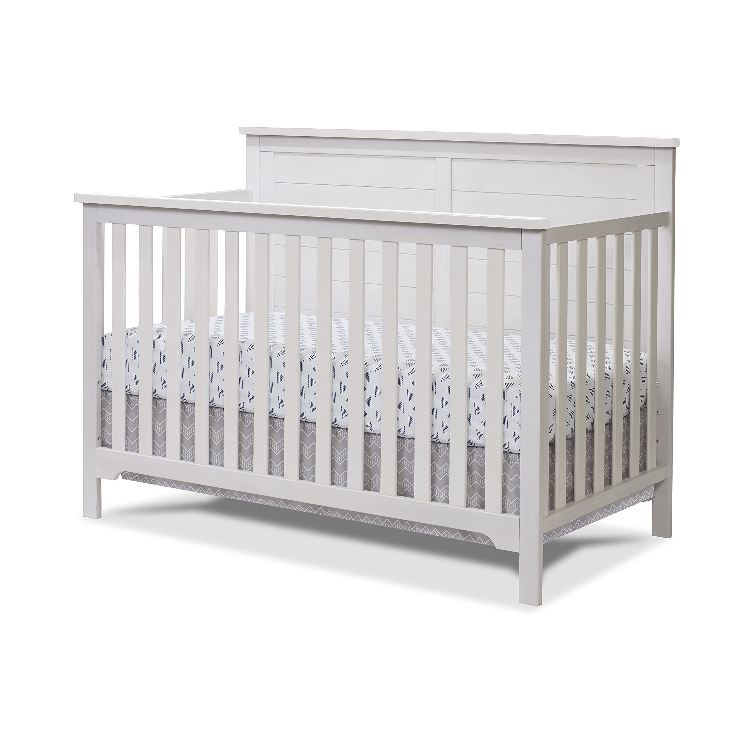 Furniture Farmhouse 3-Piece Nursery Set with 4-in-1 Convertible Crib, 4-Drawer Dresser