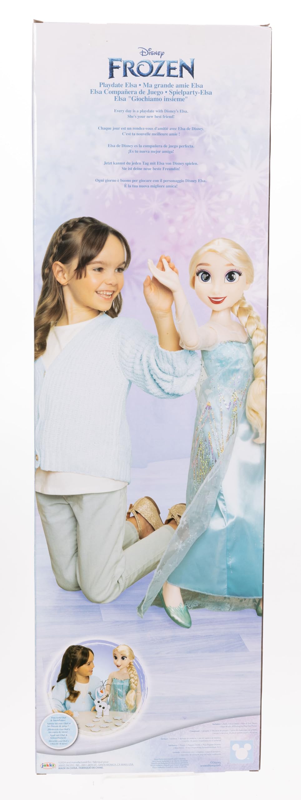 Frozen Playdate Elsa Doll 32"/ 81cm by Jakks Pacific, Fully Poseable Princess Doll