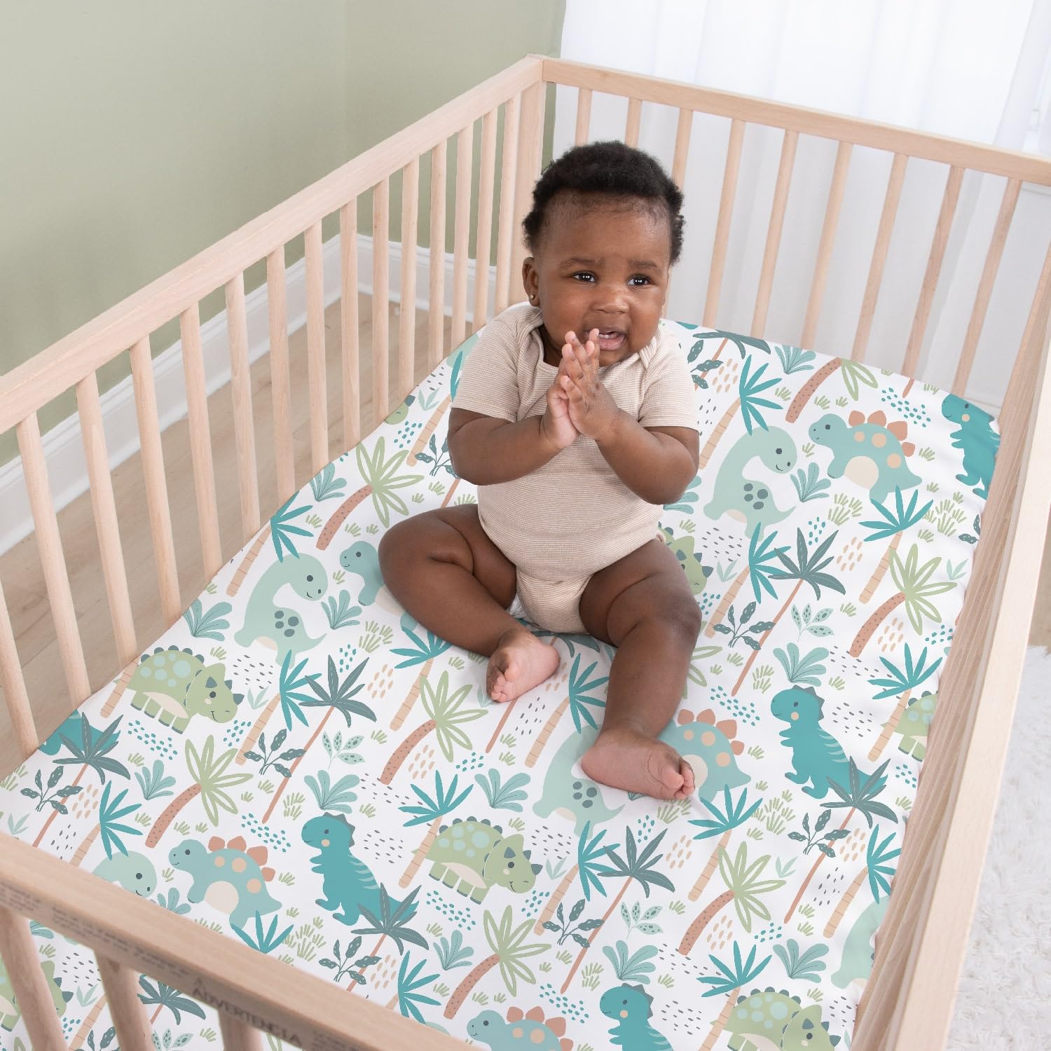 Dinosaur Baby Crib Bedding Set - 3 Piece