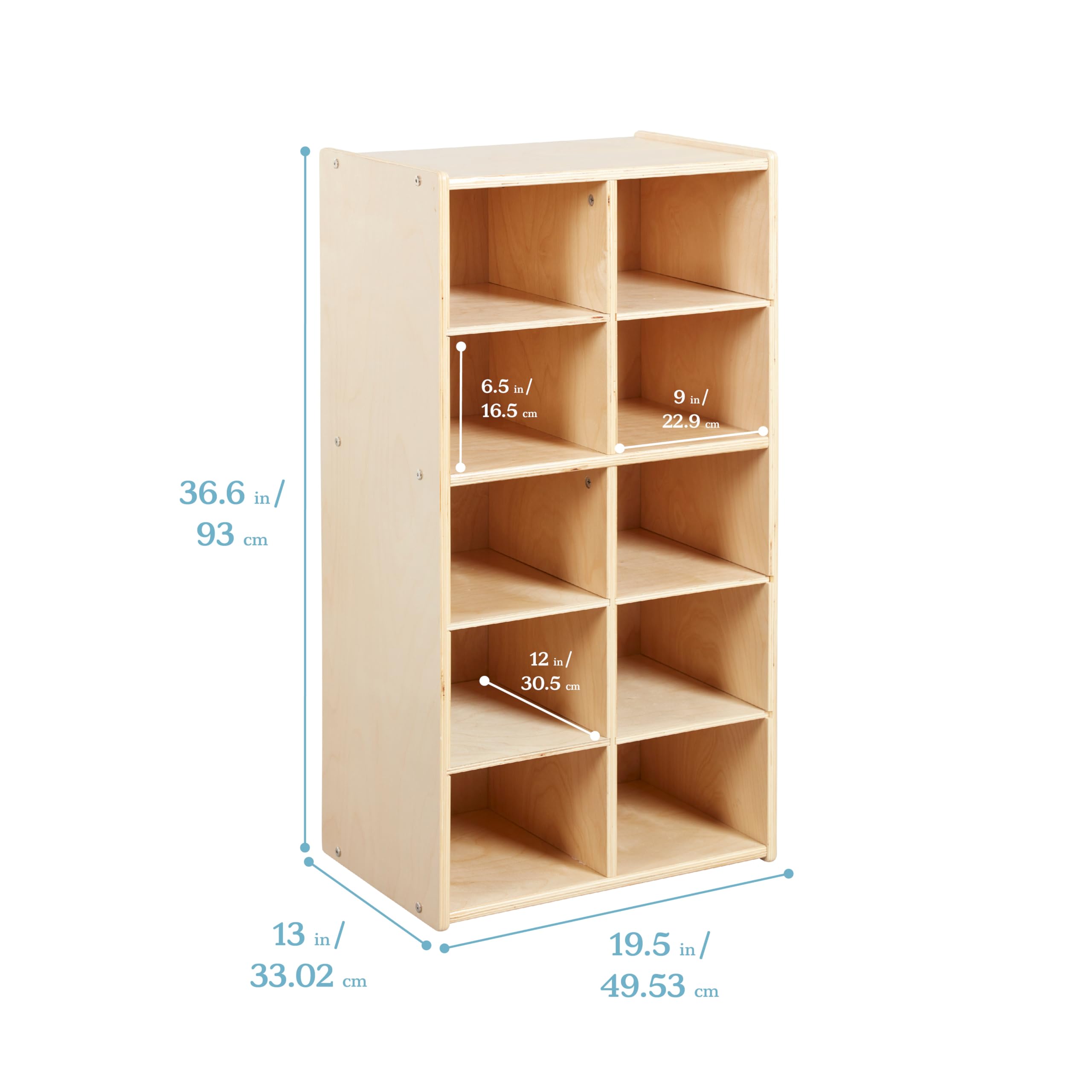 10 Cubby Storage Cabinet for Classroom Organization
