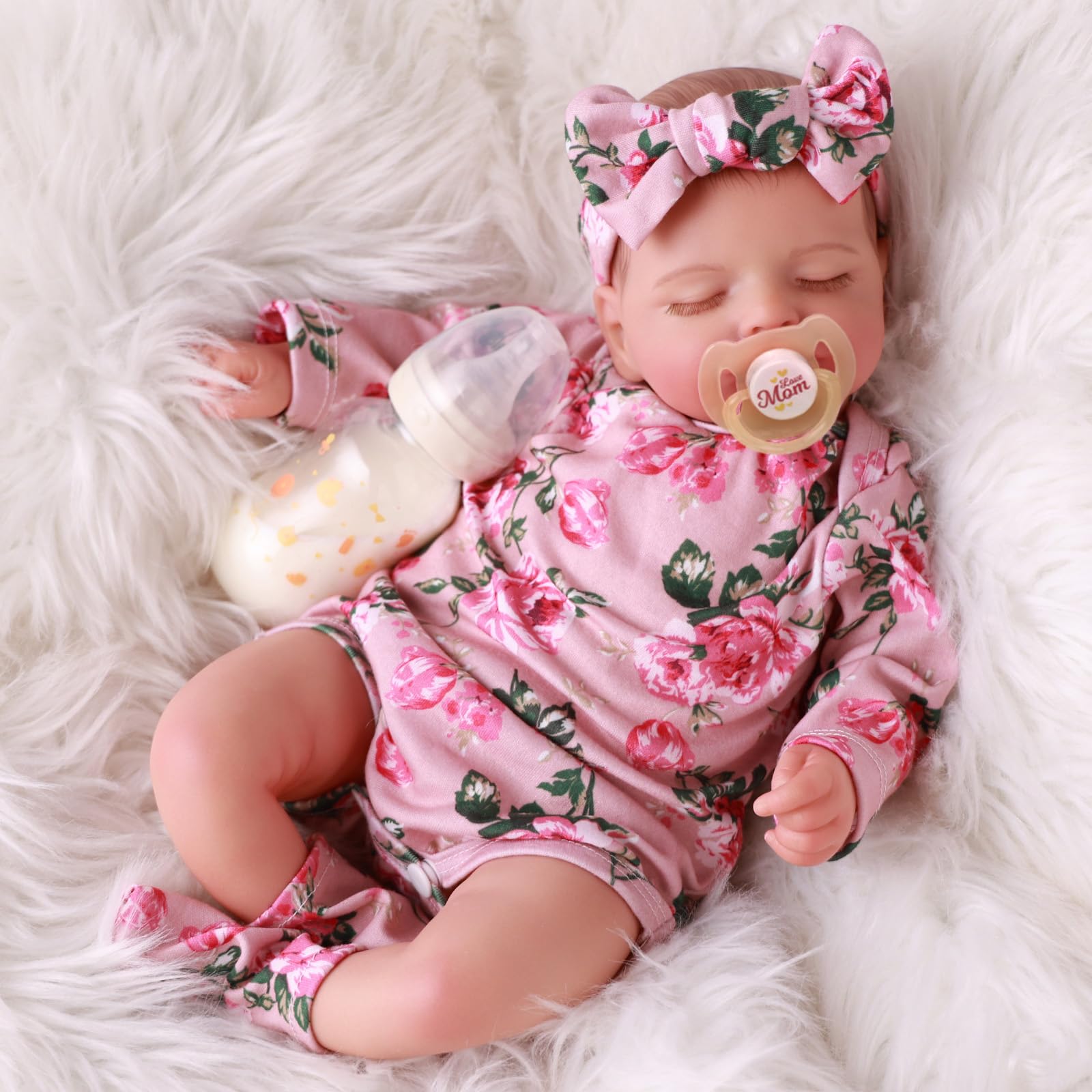 Lifelike Reborn Baby Dolls - 20 inch Sleeping Realistic Newborn Baby Dolls Soft Body