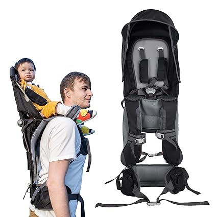 Baby Shoulder Carrier Baby Hiking Backpack Carrier with Rain Cover Sun Shade