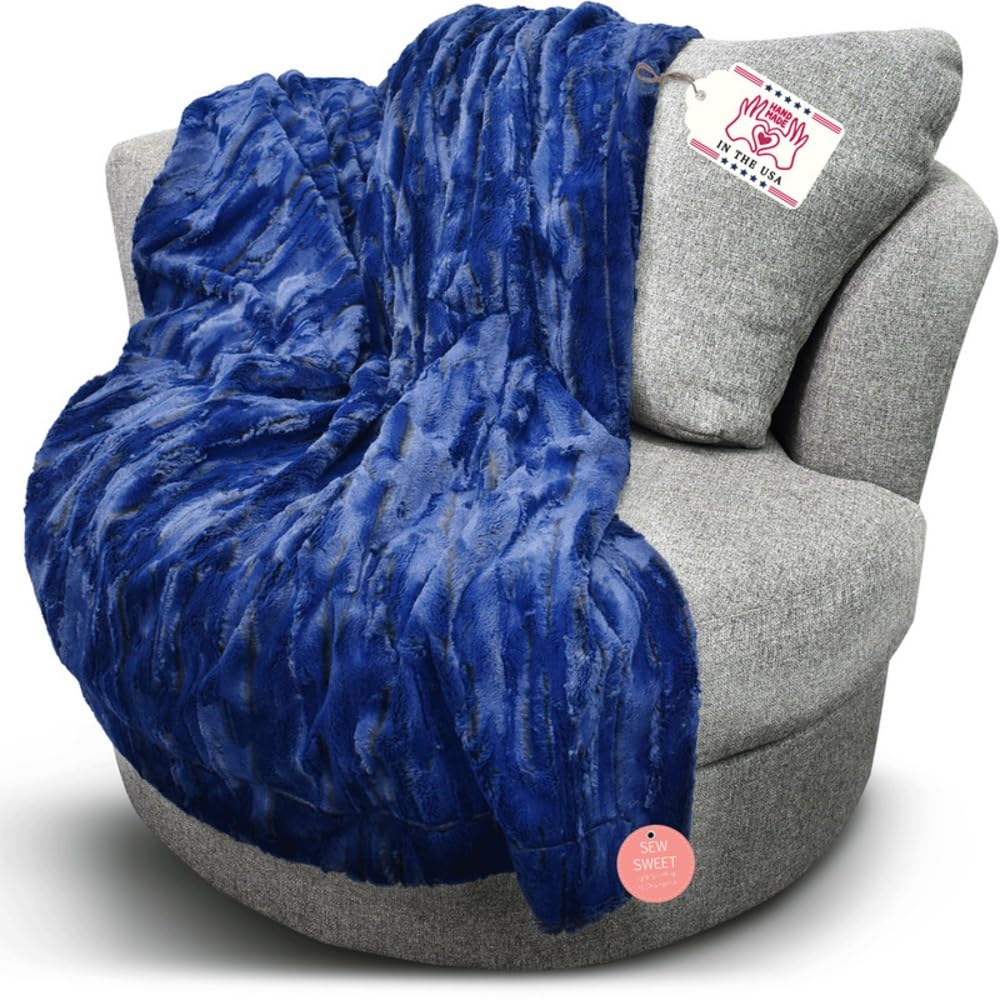 Nicole Luxurious Ultra Soft Minky Blanket, Forest Fox in Twilight,