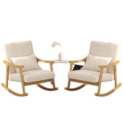 Nursery Rocking Chair Upholstered Glider Rocker