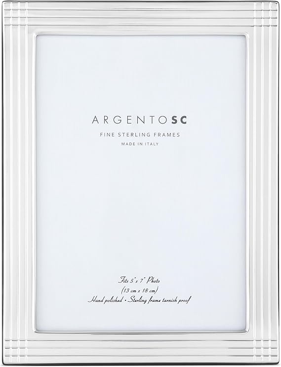 Axis Sterling Silver Picture Frames - Handmade in Italy, Tarnish-free