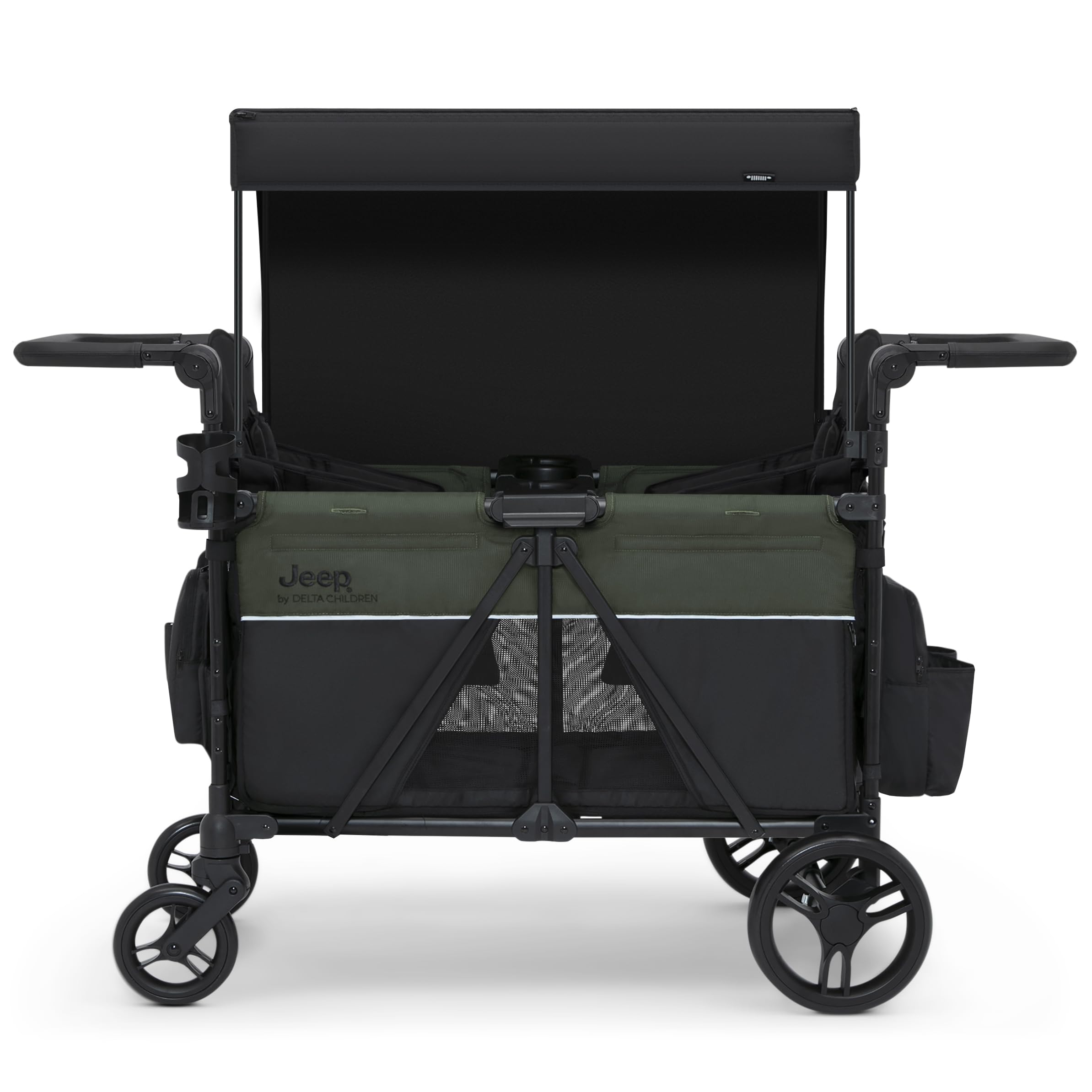 Stroller Wagon by Delta Children Premium Wagon for 2 Kids with Convertible Seats