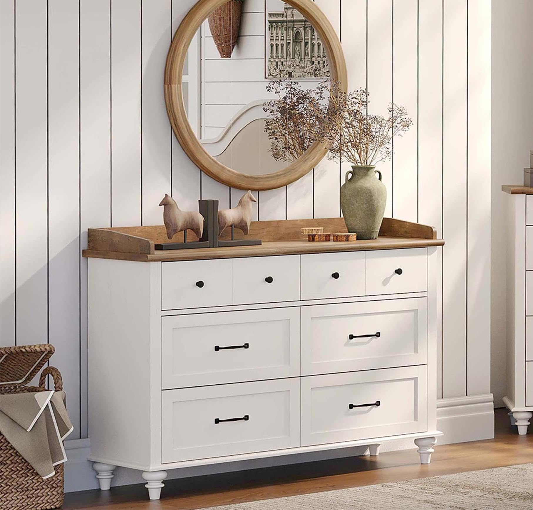 Dresser Set for Bedroom with 6 and 5 Drawer Storage Organizer