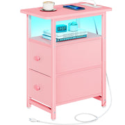 End Table with Charging Station, Narrow Side Tableside
