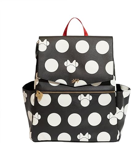 Classic Diaper Bag Backpack, Wipeable Vegan Leather With Changing Pad