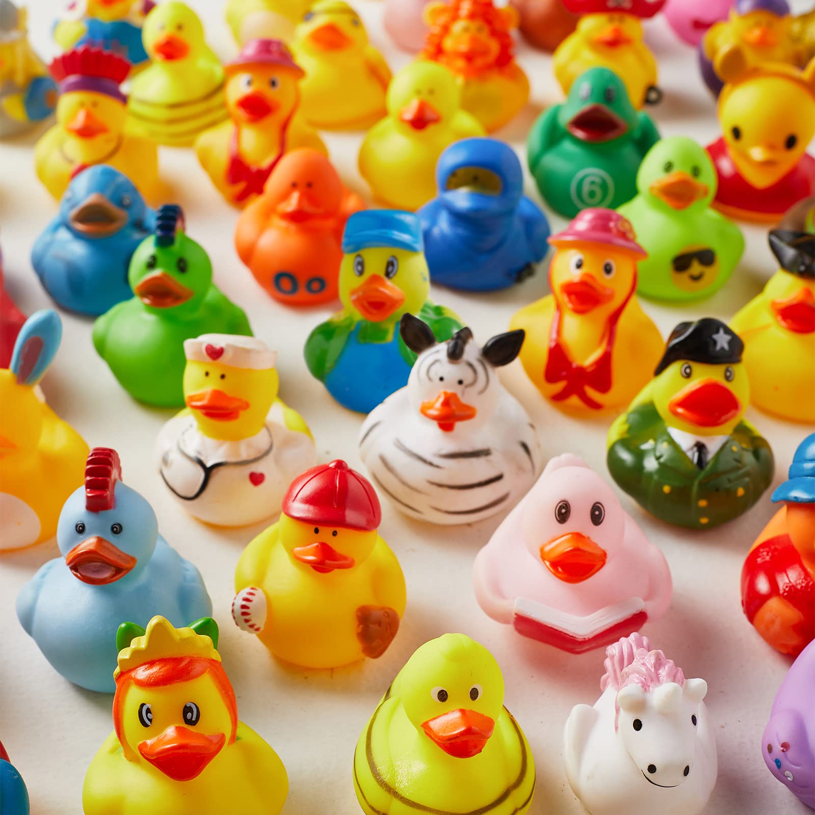 100 Pack Rubber Duck for Jeeps Ducking - 2" Bulk Floater Duck