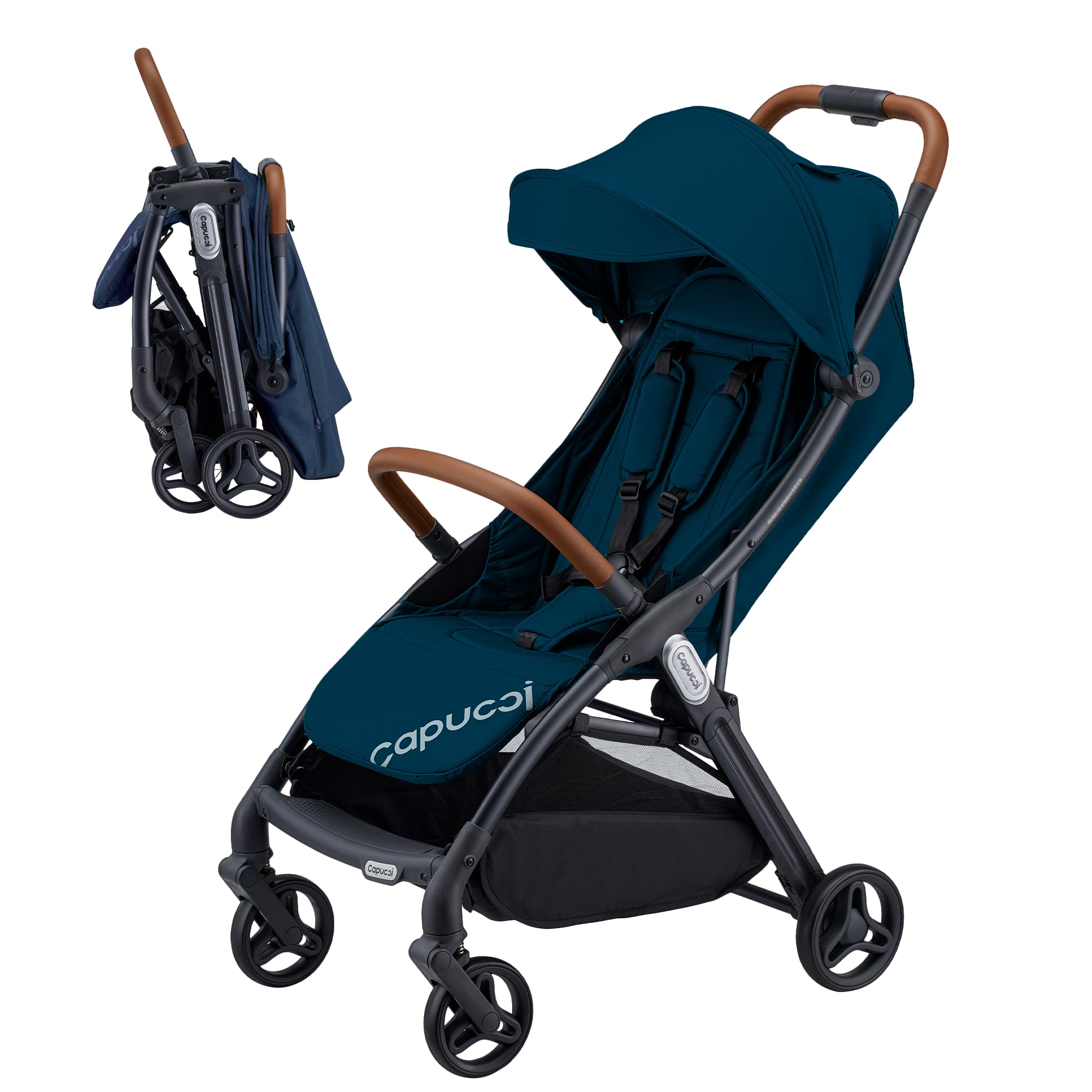 Baby Stroller - Lightweight One Hand Auto Fold Compact
