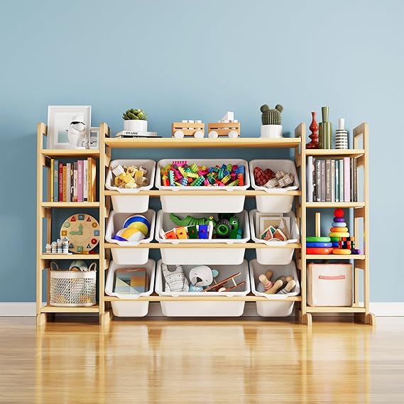 Large Toy Storage Organizer with 9 Bins