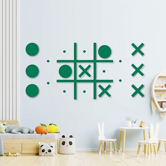 Tic Tac Toe Wall-Mount Game,Game Room Decor,Hallway Decor