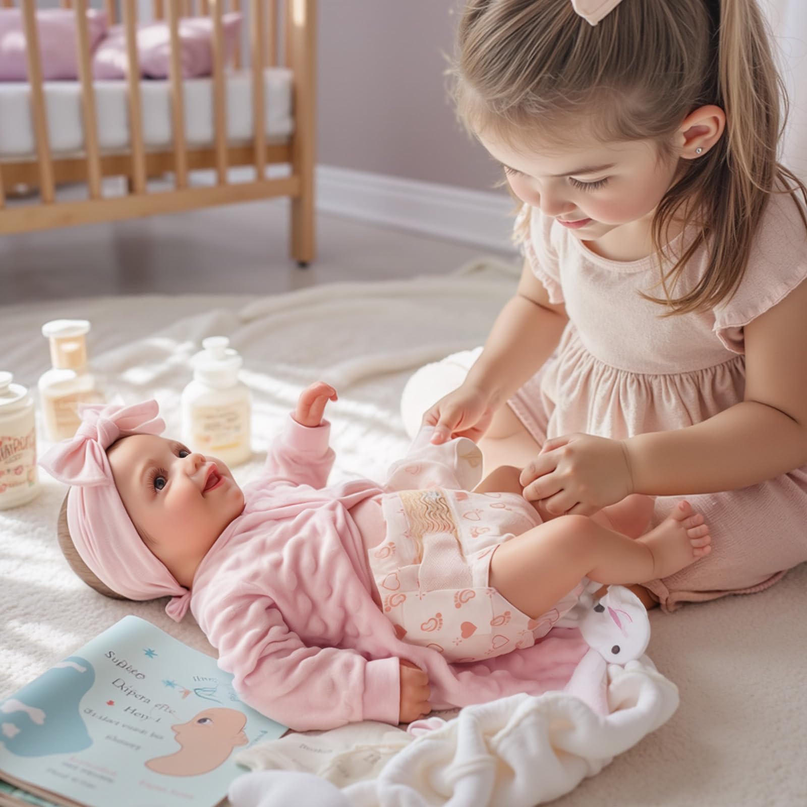 Reborn Baby Dolls Sunny - 17Inch Cute Soft Vinyl Realistic Baby Doll