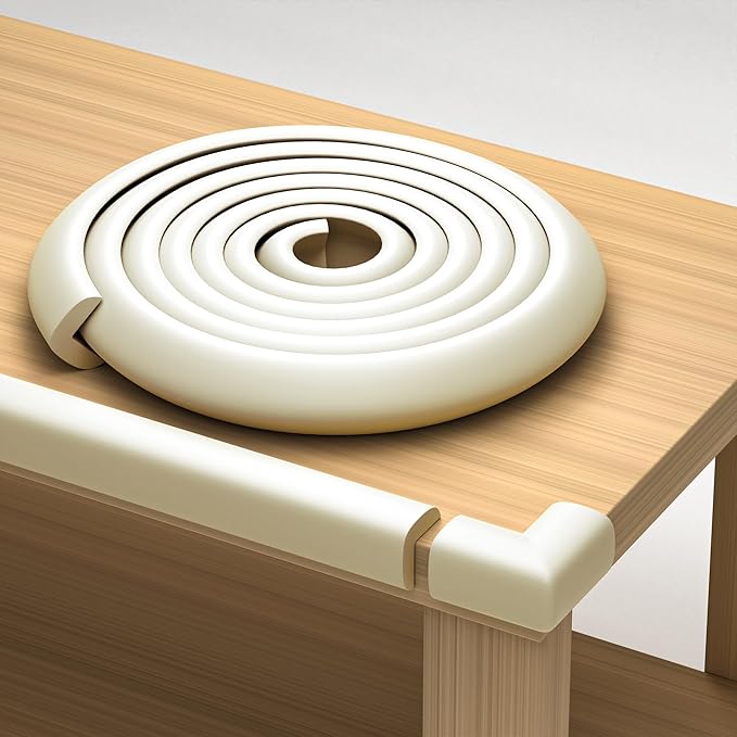 Baby Proof Corners and Edges with Furniture Corner & Edge Safety Bumpers