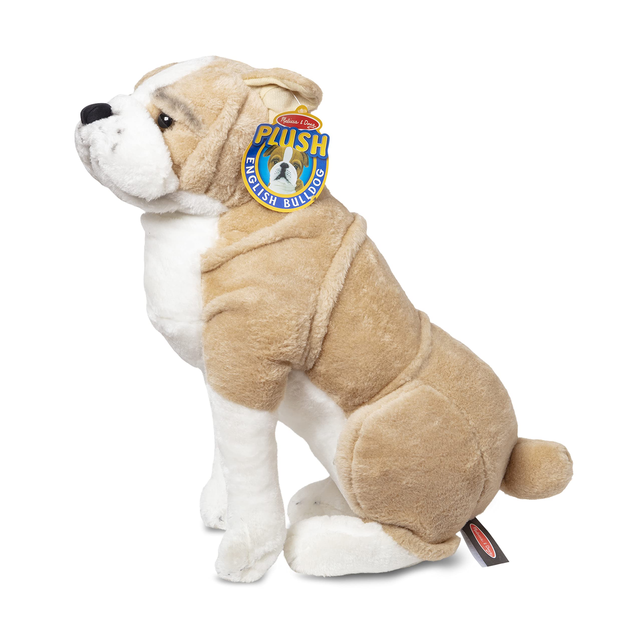 Giant English Bulldog - Lifelike Stuffed Animal (Nearly 2 feet Tall)