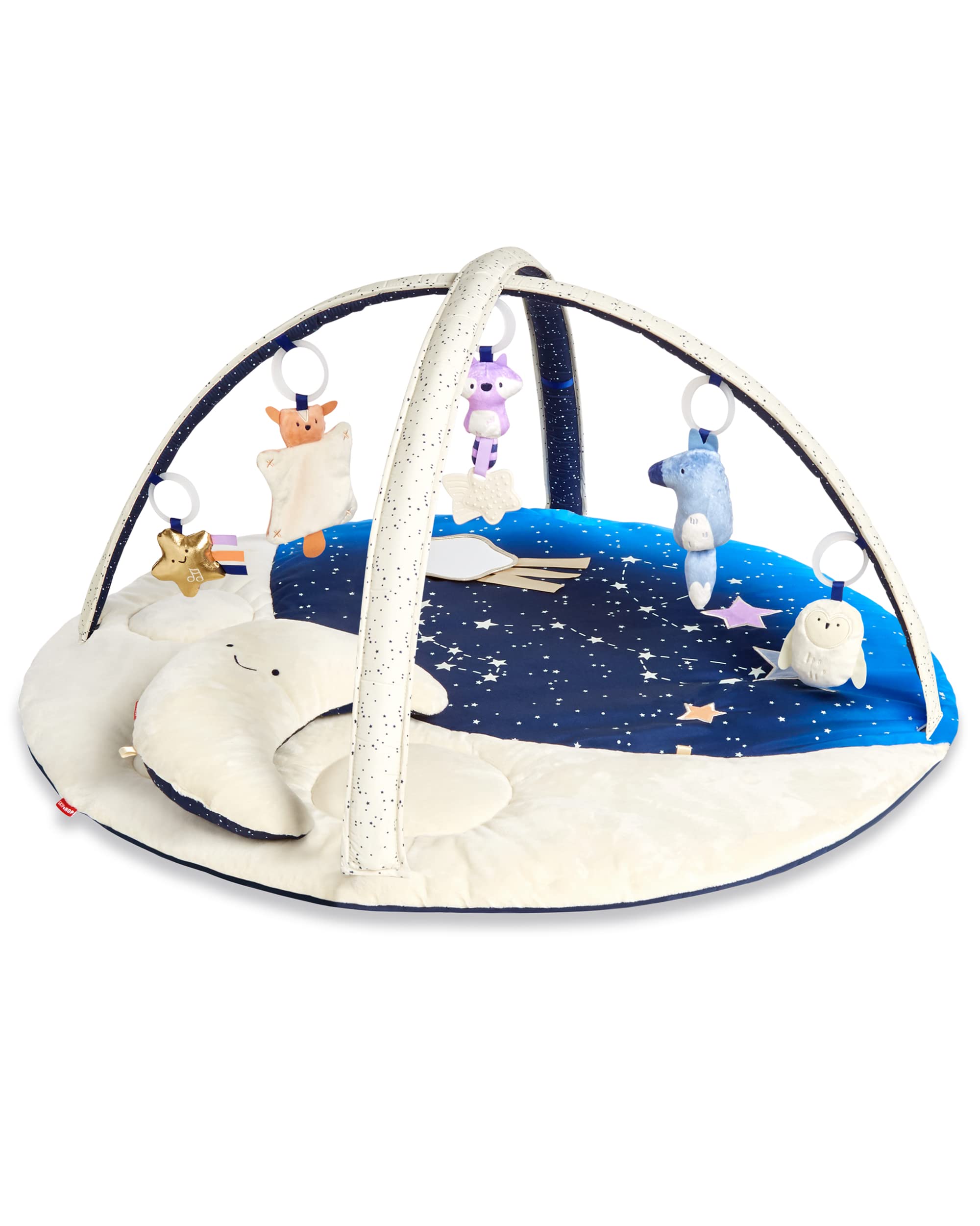 Tummy Time Mat, 3-in-1 Activity Baby Play Gym, Age 0+, Celestial Dreams, Grey