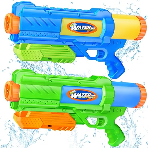 Gun for Kids Adults: 2 Pack Super Water Gun Soaker 1200cc Squirt